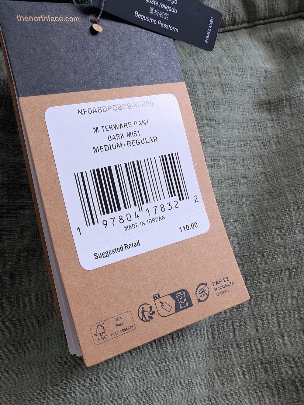 NEW! Men's The North Face Tekware Pants Bark Mist Size Medium - Picture 3 of 4